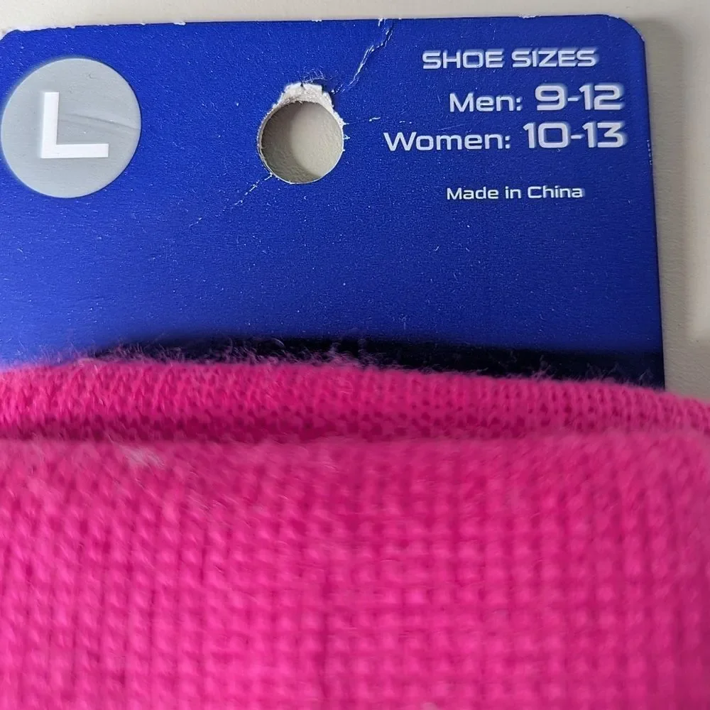 TCK 2 Pack All Sport Neon Pink Knee High Moisture Wicking Socks M 9-12 W 10-13